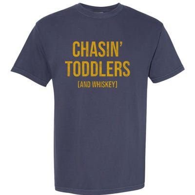 Chasin Toddlers And Whiskey Funny Parent Garment-Dyed Heavyweight T-Shirt