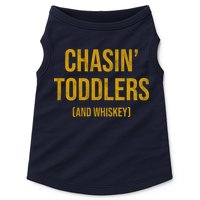 Chasin Toddlers And Whiskey Funny Parent Doggie Tank