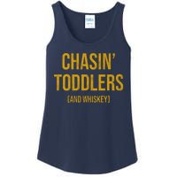 Chasin Toddlers And Whiskey Funny Parent Ladies Essential Tank