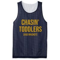 Chasin Toddlers And Whiskey Funny Parent Mesh Reversible Basketball Jersey Tank