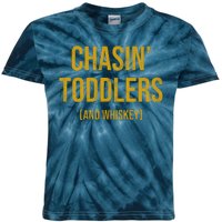 Chasin Toddlers And Whiskey Funny Parent Kids Tie-Dye T-Shirt