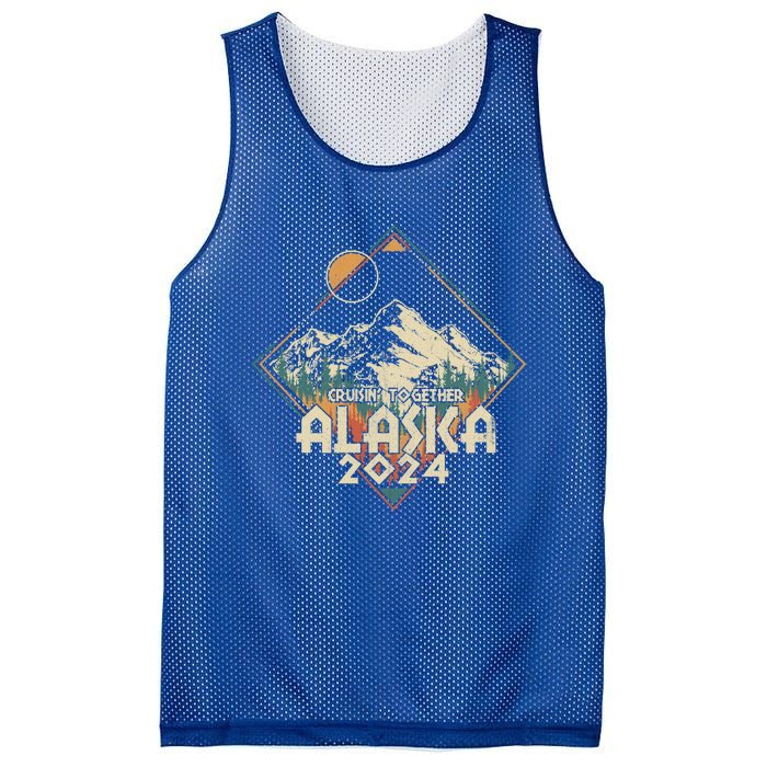 Cruisin Together Alaska 2024 Alaskan Cruise Trip Matching Cute Gift Mesh Reversible Basketball Jersey Tank