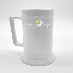 Cool Tennis Art For Racket Sport Tennis Player Beer Stein