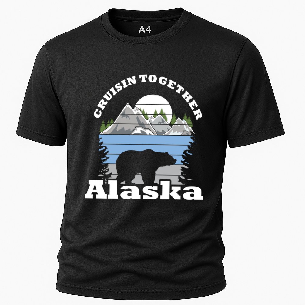 Cruisin Together Alaska Cruise Ship Family Vacation Cute Gift Cooling Performance Crew T-Shirt