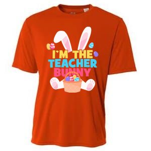 Cute Teacher Bunny I'm The Teacher Bunny Easter Teachers Meaningful Gift Cooling Performance Crew T-Shirt