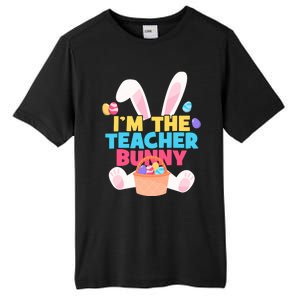 Cute Teacher Bunny I'm The Teacher Bunny Easter Teachers Meaningful Gift Tall Fusion ChromaSoft Performance T-Shirt