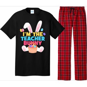 Cute Teacher Bunny I'm The Teacher Bunny Easter Teachers Meaningful Gift Pajama Set