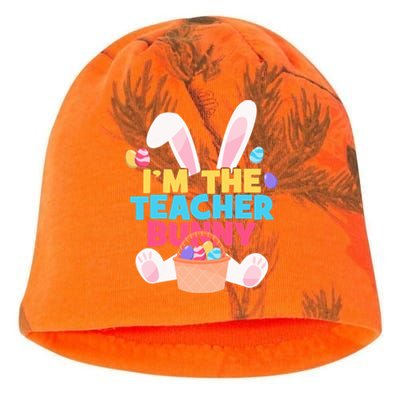 Cute Teacher Bunny I'm The Teacher Bunny Easter Teachers Meaningful Gift Kati - Camo Knit Beanie