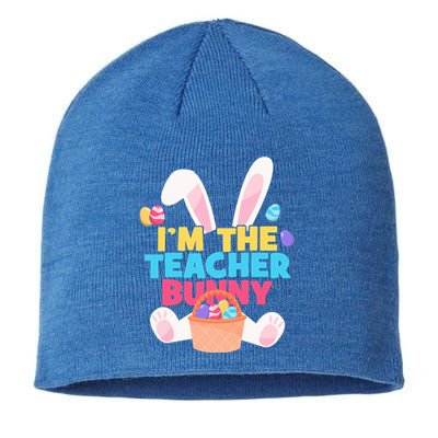 Cute Teacher Bunny I'm The Teacher Bunny Easter Teachers Meaningful Gift Sustainable Beanie