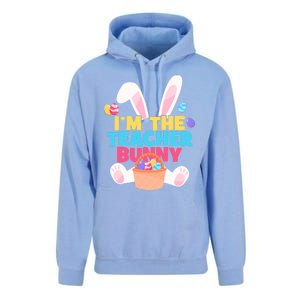 Cute Teacher Bunny I'm The Teacher Bunny Easter Teachers Meaningful Gift Unisex Surf Hoodie