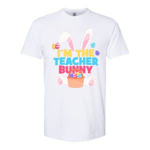 Cute Teacher Bunny I'm The Teacher Bunny Easter Teachers Meaningful Gift Softstyle CVC T-Shirt