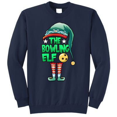 Christmas The Bowling Elf Costume Bowlers Bowling Strike Tall Sweatshirt