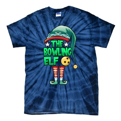 Christmas The Bowling Elf Costume Bowlers Bowling Strike Tie-Dye T-Shirt