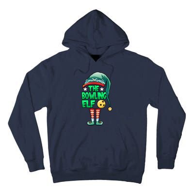 Christmas The Bowling Elf Costume Bowlers Bowling Strike Tall Hoodie