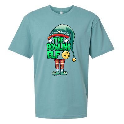 Christmas The Bowling Elf Costume Bowlers Bowling Strike Sueded Cloud Jersey T-Shirt