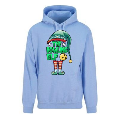 Christmas The Bowling Elf Costume Bowlers Bowling Strike Unisex Surf Hoodie