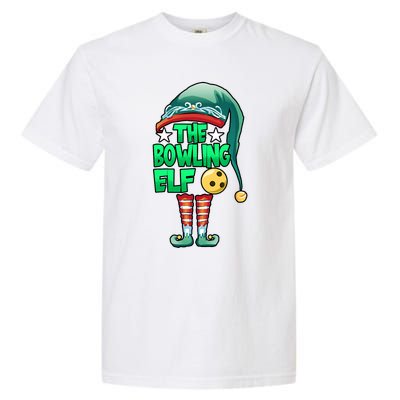 Christmas The Bowling Elf Costume Bowlers Bowling Strike Garment-Dyed Heavyweight T-Shirt