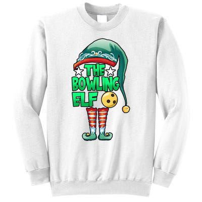 Christmas The Bowling Elf Costume Bowlers Bowling Strike Sweatshirt