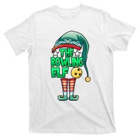 Christmas The Bowling Elf Costume Bowlers Bowling Strike T-Shirt