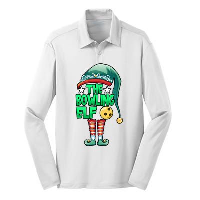 Christmas The Bowling Elf Costume Bowlers Bowling Strike Silk Touch Performance Long Sleeve Polo