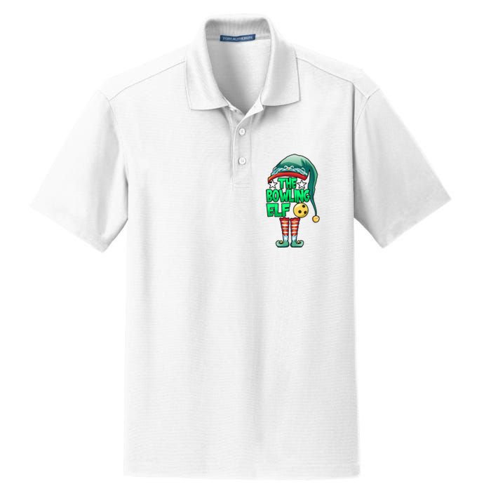 Christmas The Bowling Elf Costume Bowlers Bowling Strike Dry Zone Grid Polo