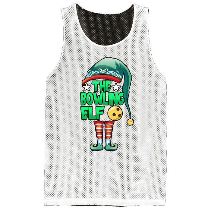 Christmas The Bowling Elf Costume Bowlers Bowling Strike Mesh Reversible Basketball Jersey Tank