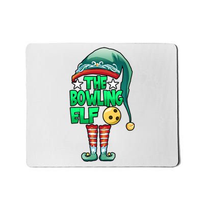 Christmas The Bowling Elf Costume Bowlers Bowling Strike Mousepad