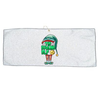 Christmas The Bowling Elf Costume Bowlers Bowling Strike Large Microfiber Waffle Golf Towel