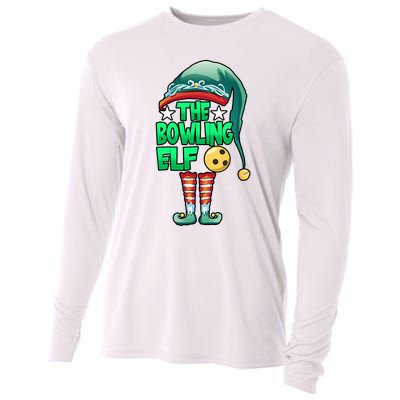 Christmas The Bowling Elf Costume Bowlers Bowling Strike Cooling Performance Long Sleeve Crew