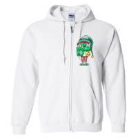 Christmas The Bowling Elf Costume Bowlers Bowling Strike Full Zip Hoodie