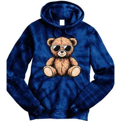 Cool Teddy Bear Casual Cute Funny Graphic Tie Dye Hoodie