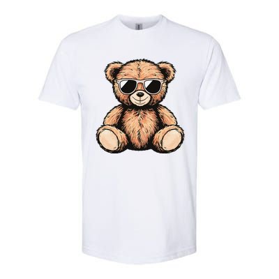 Cool Teddy Bear Casual Cute Funny Graphic Softstyle CVC T-Shirt