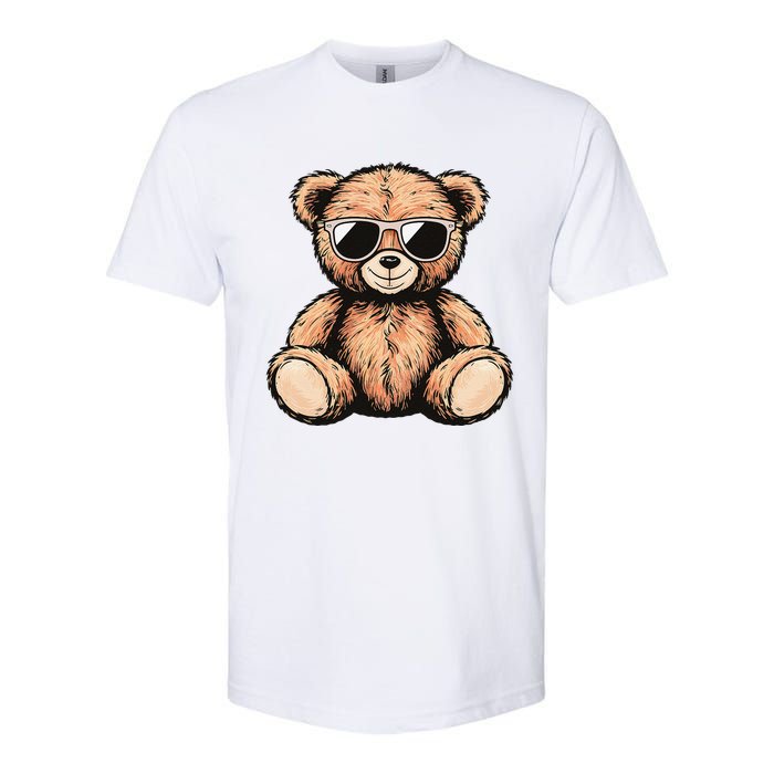 Cool Teddy Bear Casual Cute Funny Graphic Softstyle CVC T-Shirt