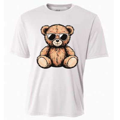 Cool Teddy Bear Casual Cute Funny Graphic Cooling Performance Crew T-Shirt