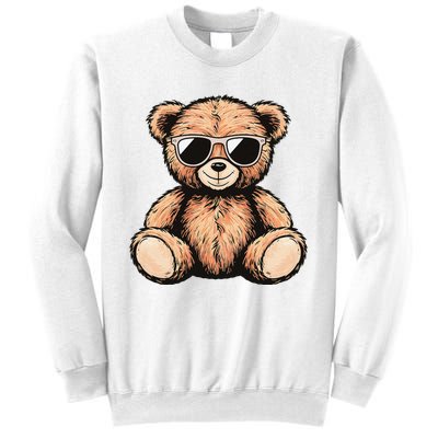 Cool Teddy Bear Casual Cute Funny Graphic Sweatshirt