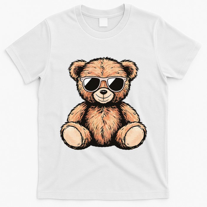 Cool Teddy Bear Casual Cute Funny Graphic T-Shirt