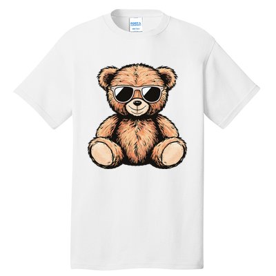 Cool Teddy Bear Casual Cute Funny Graphic Tall T-Shirt