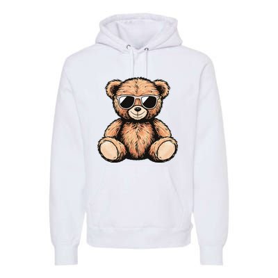 Cool Teddy Bear Casual Cute Funny Graphic Premium Hoodie