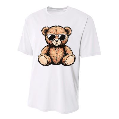 Cool Teddy Bear Casual Cute Funny Graphic Performance Sprint T-Shirt