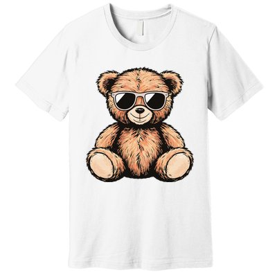 Cool Teddy Bear Casual Cute Funny Graphic Premium T-Shirt