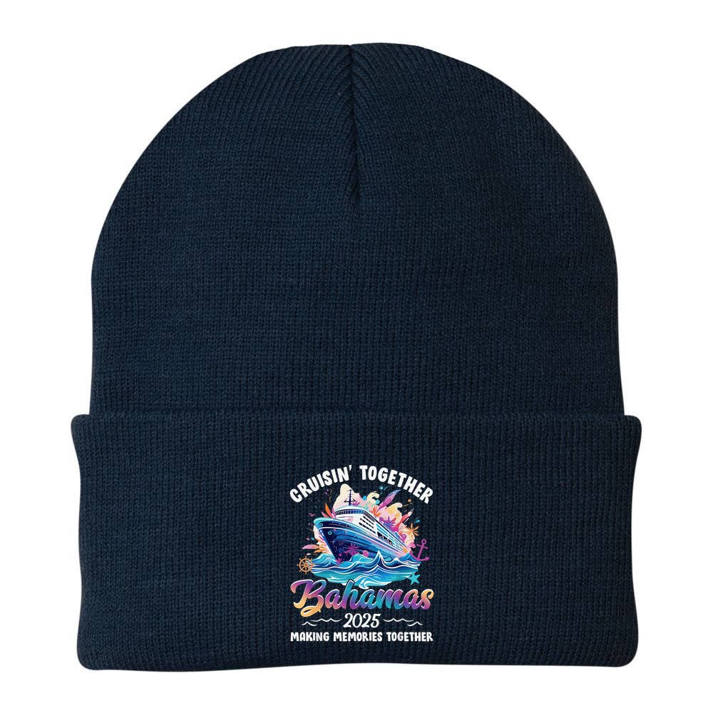 Cruisin Together Bahamas Vacation Beach 2025 Memories Squad Beanie