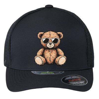 Cool Teddy Bear Women Casual Cute Funny Graphic Flexfit Unipanel Trucker Cap