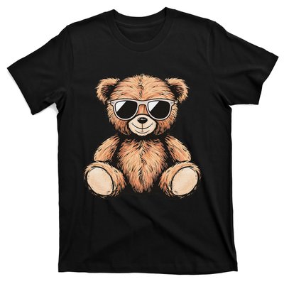 Cool Teddy Bear Women Casual Cute Funny Graphic T-Shirt