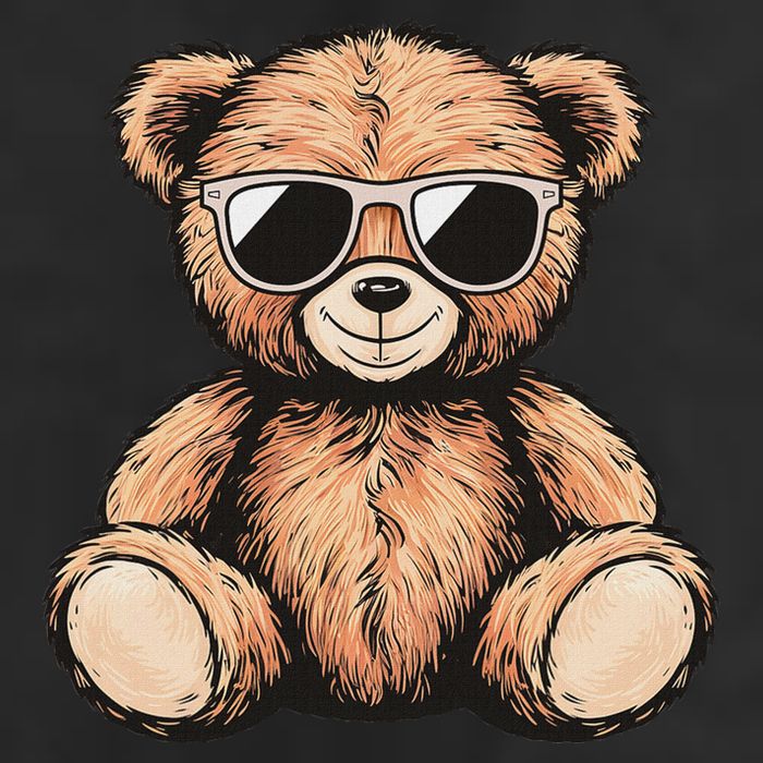 Cool Teddy Bear Women Casual Cute Funny Graphic Beanie