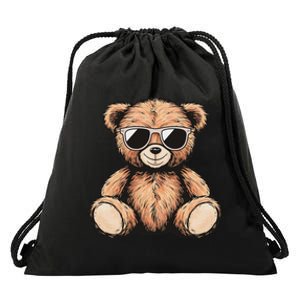 Cool Teddy Bear Women Casual Cute Funny Graphic Drawstring Bag