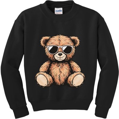 Cool Teddy Bear Women Casual Cute Funny Graphic Kids Sweatshirt