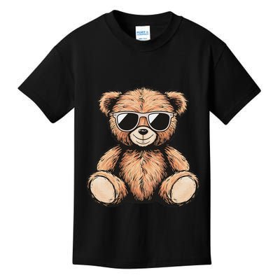 Cool Teddy Bear Women Casual Cute Funny Graphic Kids T-Shirt