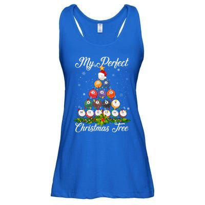 Christmas Tree Billiards Ugly Xmas Sweater Great Gift Ladies Essential Flowy Tank