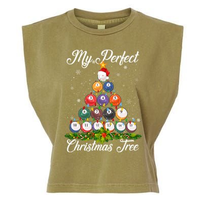 Christmas Tree Billiards Ugly Xmas Sweater Great Gift Garment-Dyed Women's Muscle Tee