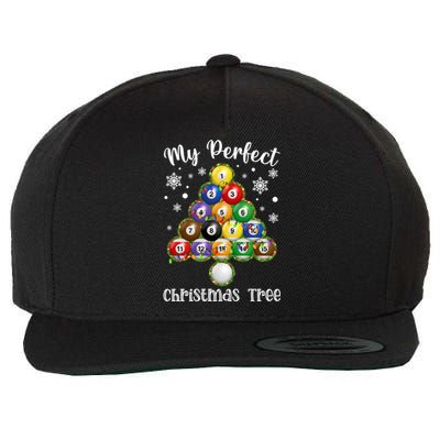 Christmas Tree Billiards Ugly Xmas Sweater Great Gift Wool Snapback Cap